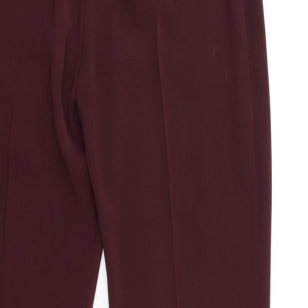 Gharani Strok Womens Red   Trousers  Size 14 L28 in