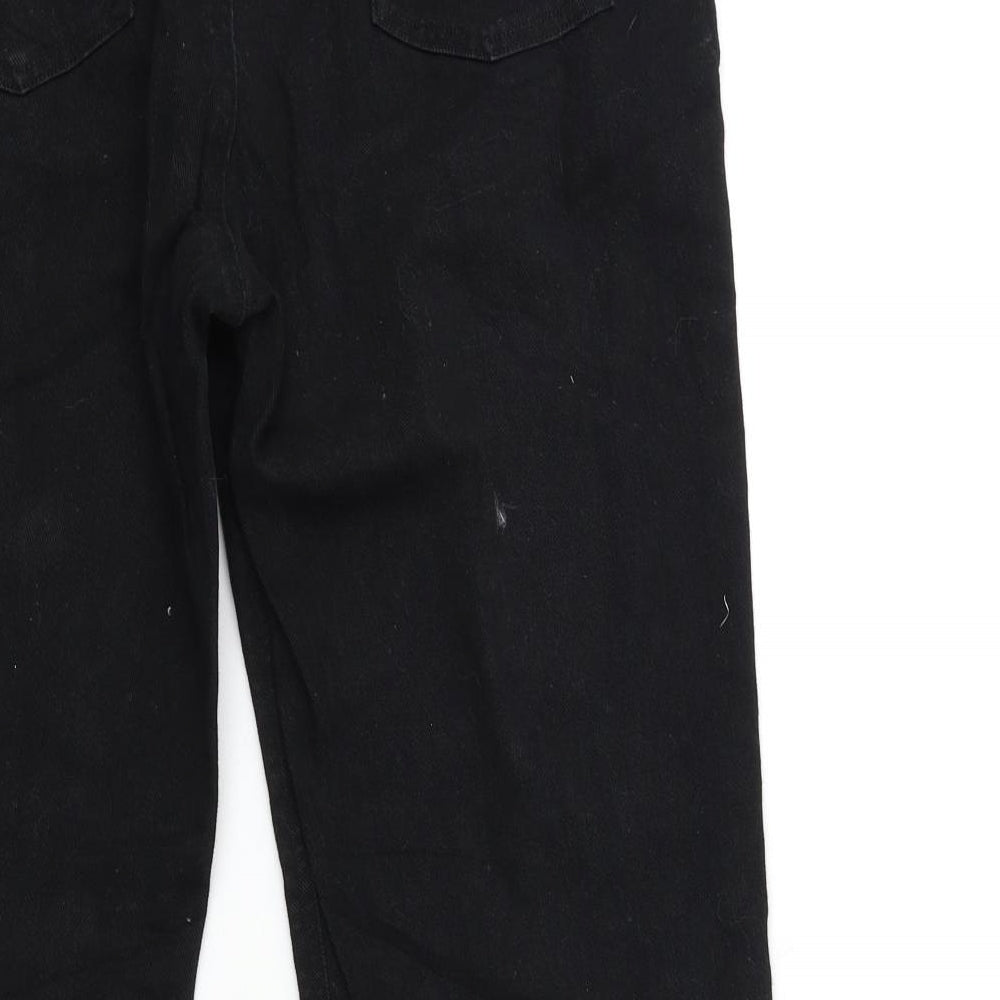 Ralph Lauren Womens Black  Denim Mom Jeans Size 14 L29 in