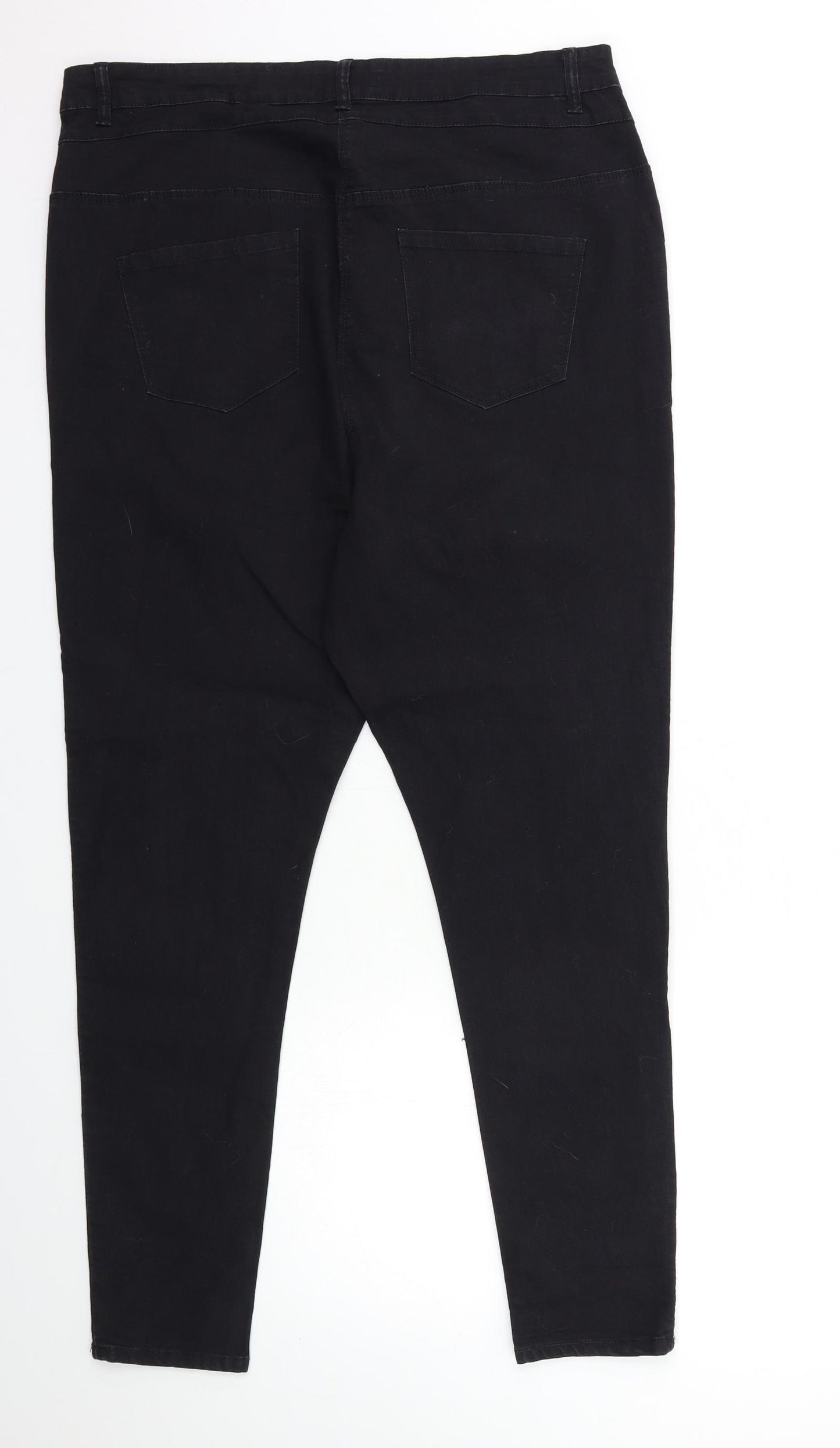 Studio Denim Womens Black  Denim Skinny Jeans Size 18 L27 in