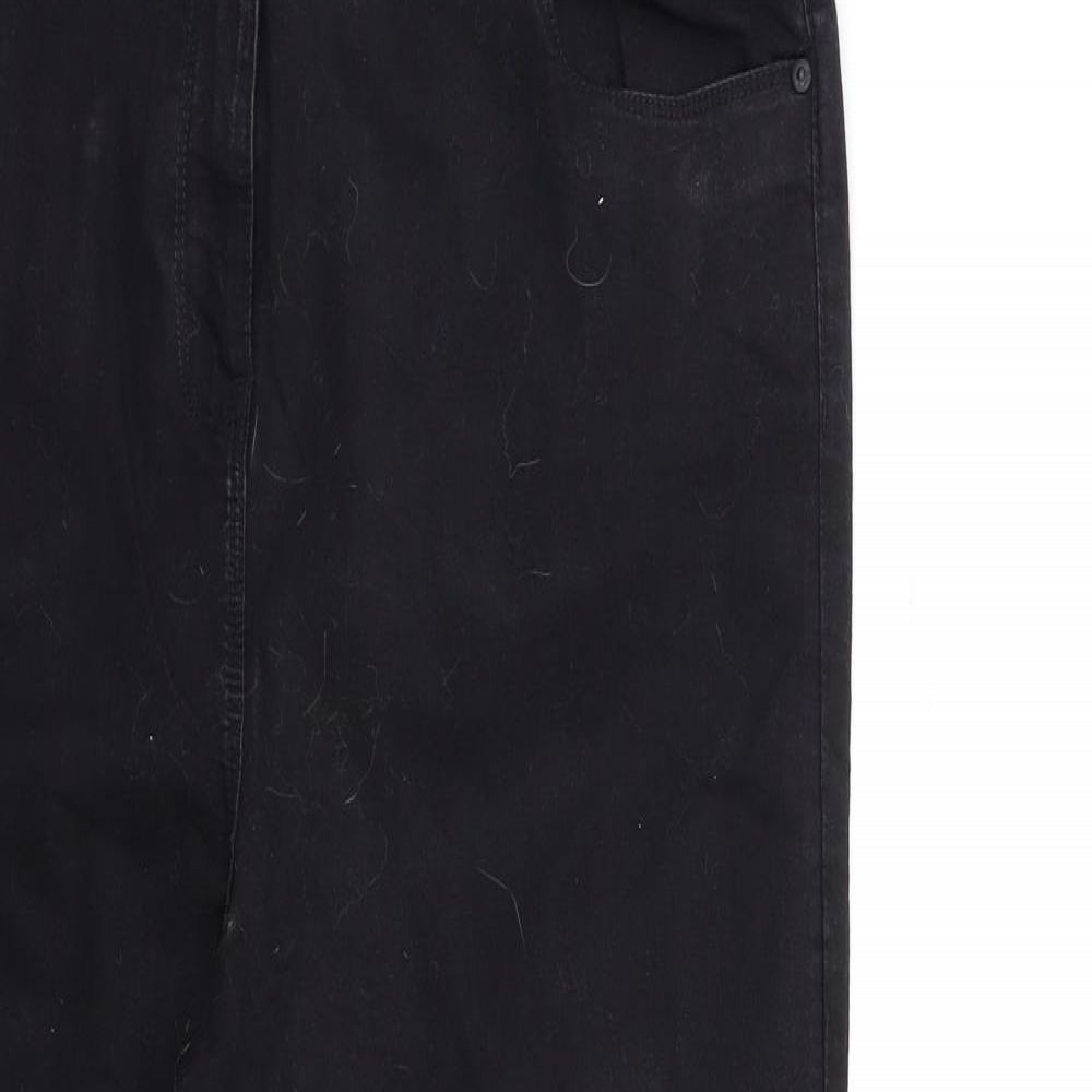 Studio Denim Womens Black  Denim Skinny Jeans Size 18 L27 in