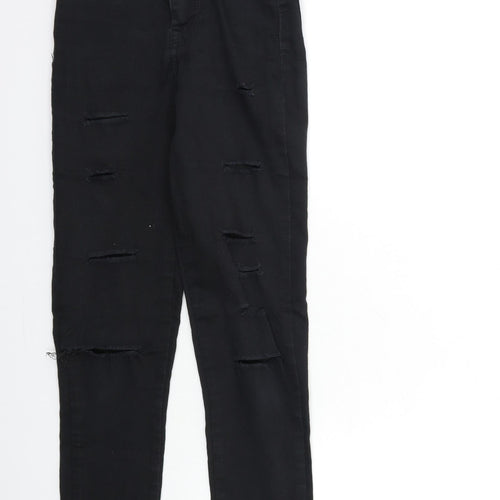 Denim & Co. Womens Black  Denim Skinny Jeans Size 4 L27 in
