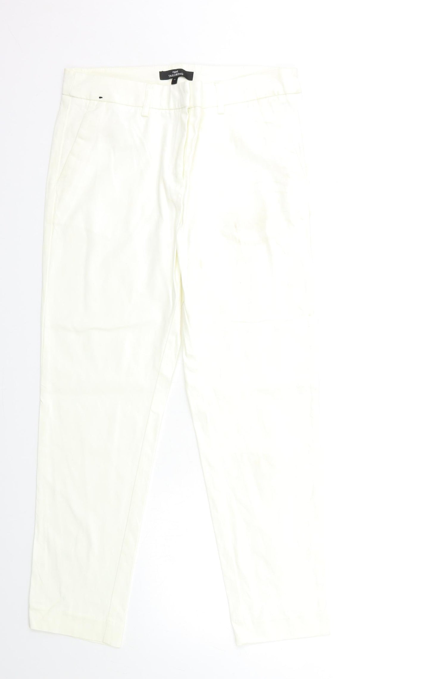 NEXT Womens White   Trousers  Size 12 L28 in