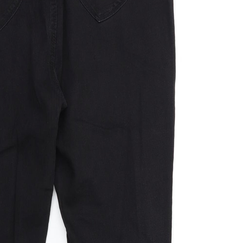 Dorothy Perkins Womens Black  Denim Skinny Jeans Size 18 L30 in