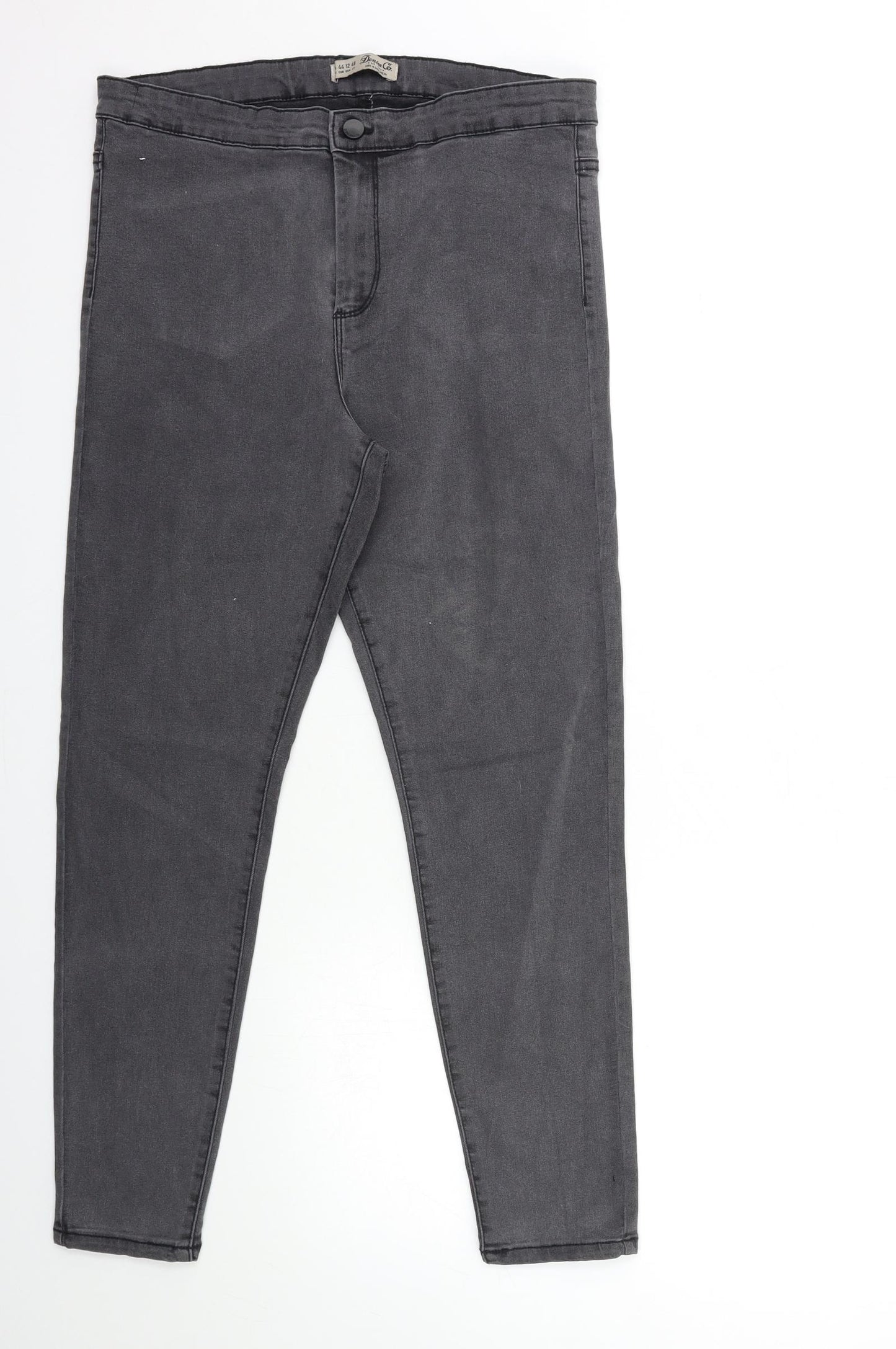 Denim & Co. Womens Grey  Denim Skinny Jeans Size 16 L28 in