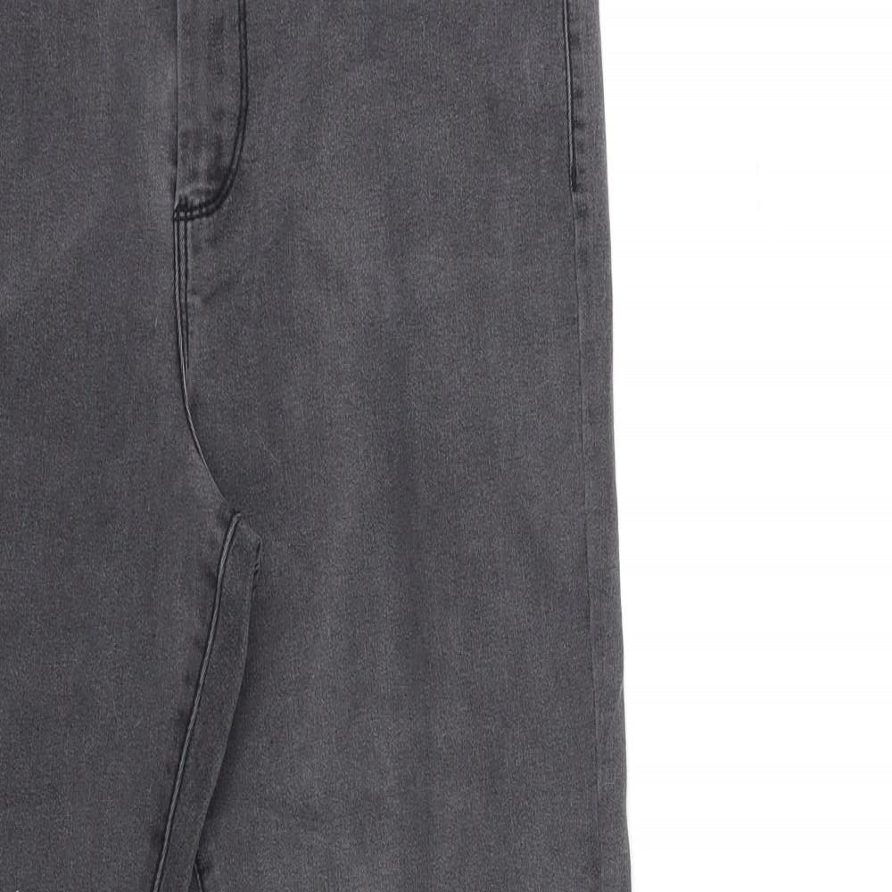 Denim & Co. Womens Grey  Denim Skinny Jeans Size 16 L28 in