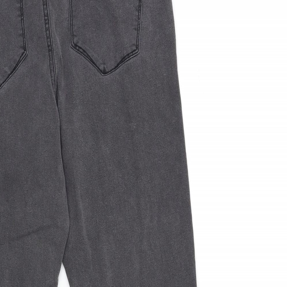 Denim & Co. Womens Grey  Denim Skinny Jeans Size 16 L28 in