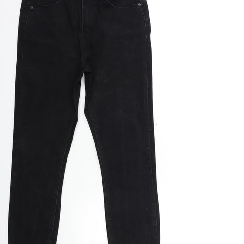 Denim & Co. Womens Black  Denim Skinny Jeans Size 10 L27 in