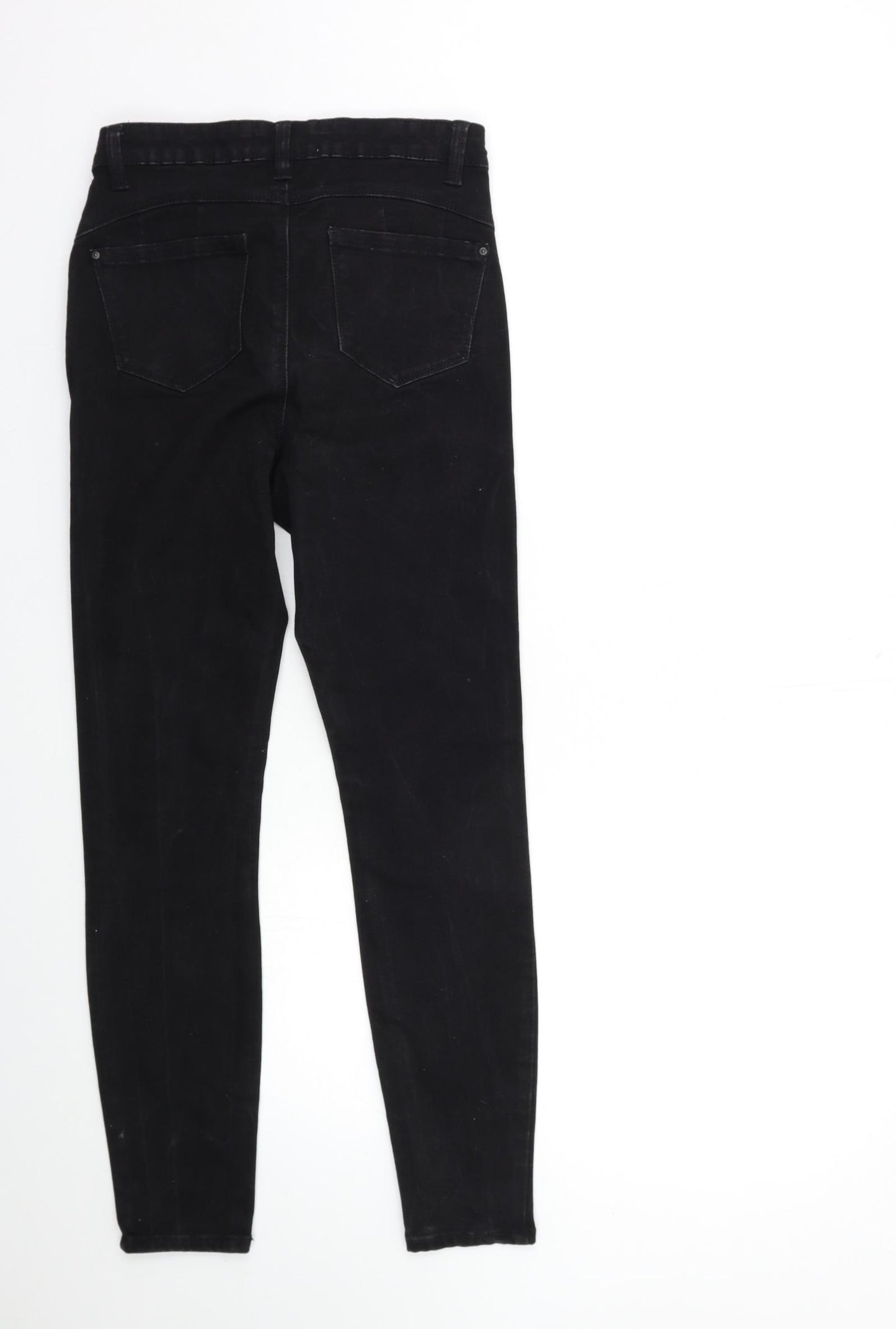 Denim & Co. Womens Black  Denim Skinny Jeans Size 10 L27 in