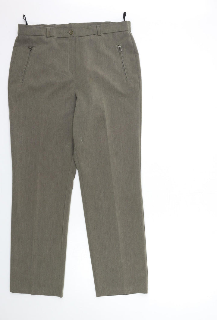 Marks and Spencer Womens Grey   Tapered Jeans Size 14 L29 in