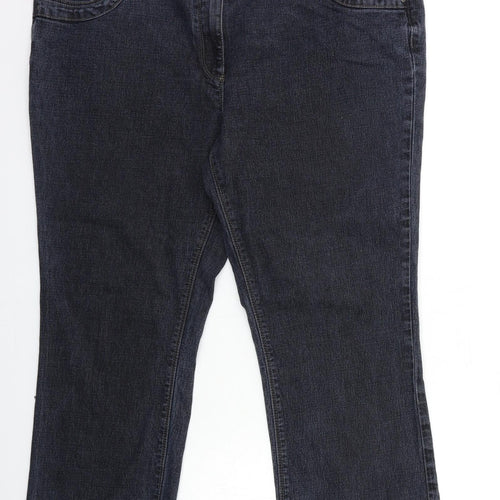 Preworn Womens Blue  Denim Bootcut Jeans Size 10 L26 in