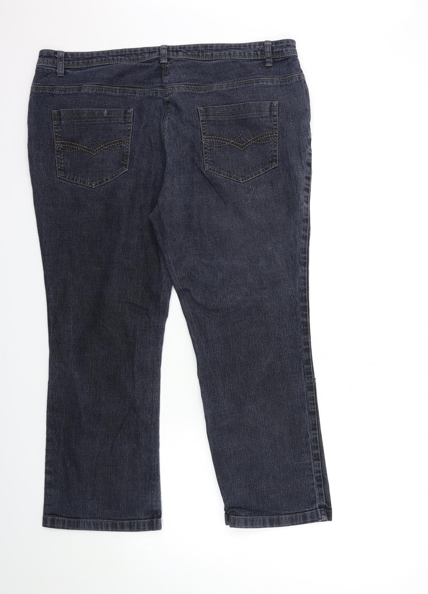 Preworn Womens Blue  Denim Bootcut Jeans Size 10 L26 in