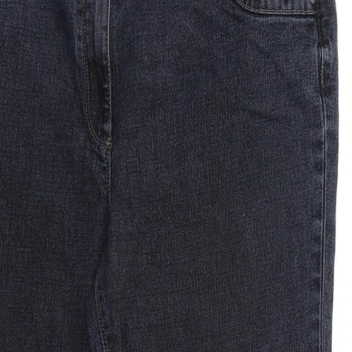 Preworn Womens Blue  Denim Bootcut Jeans Size 10 L26 in