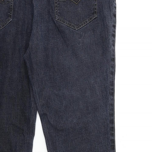 Preworn Womens Blue  Denim Bootcut Jeans Size 10 L26 in