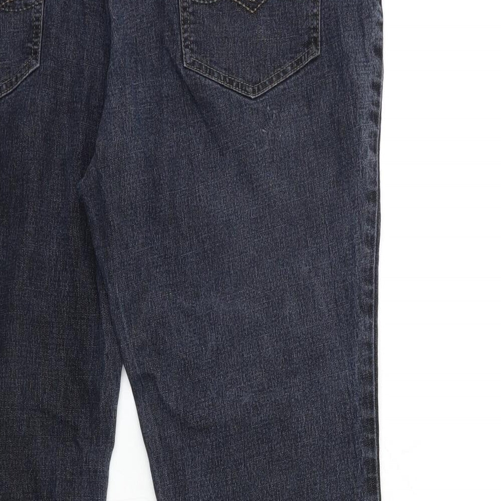 Preworn Womens Blue  Denim Bootcut Jeans Size 10 L26 in