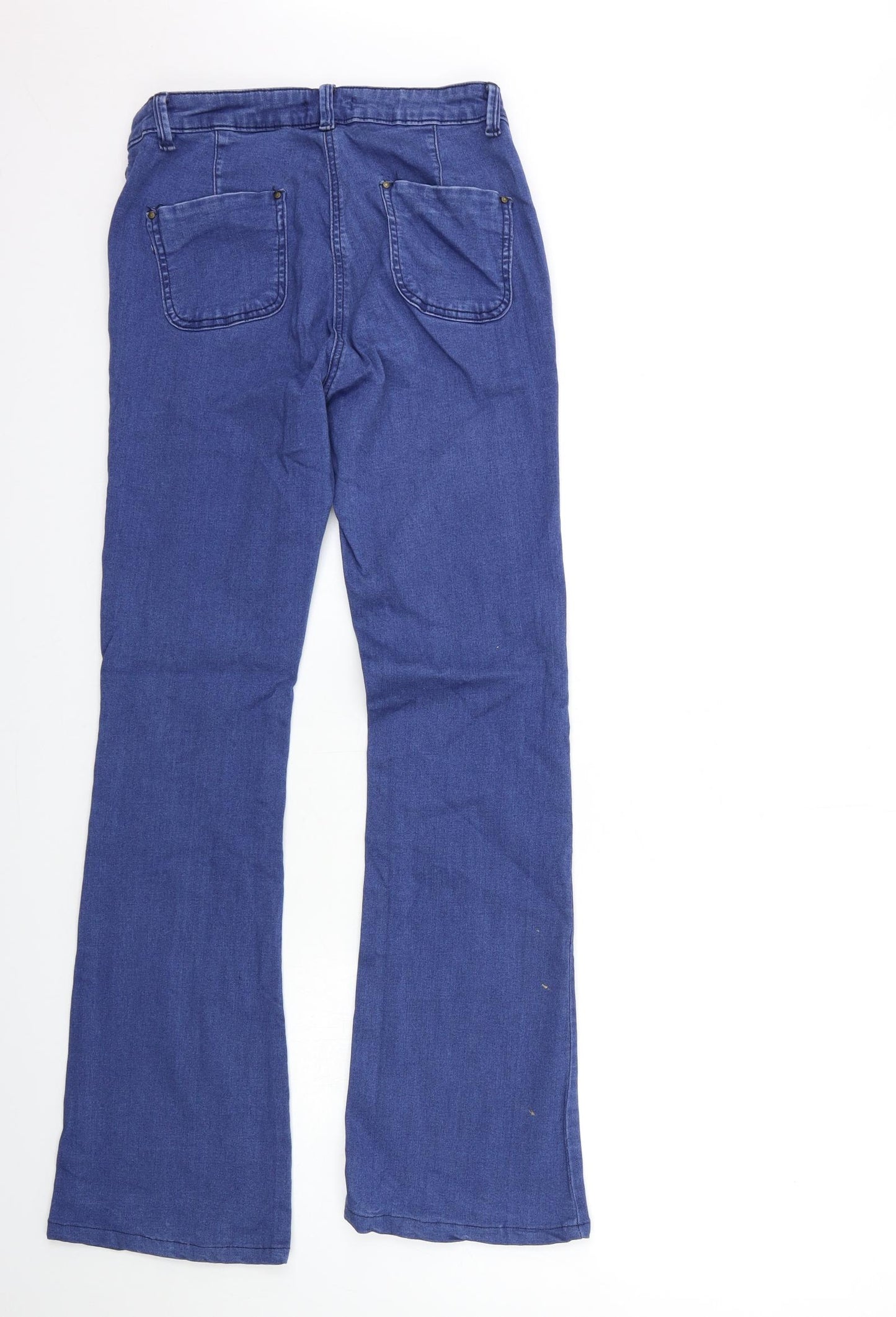 TU Womens Blue  Denim Flared Jeans Size 12 L30 in