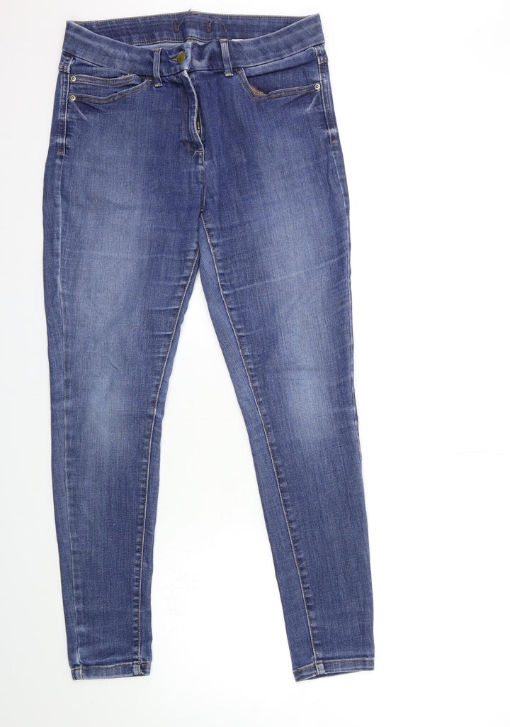 Preworn Womens Blue  Denim Skinny Jeans Size 30 in L28 in