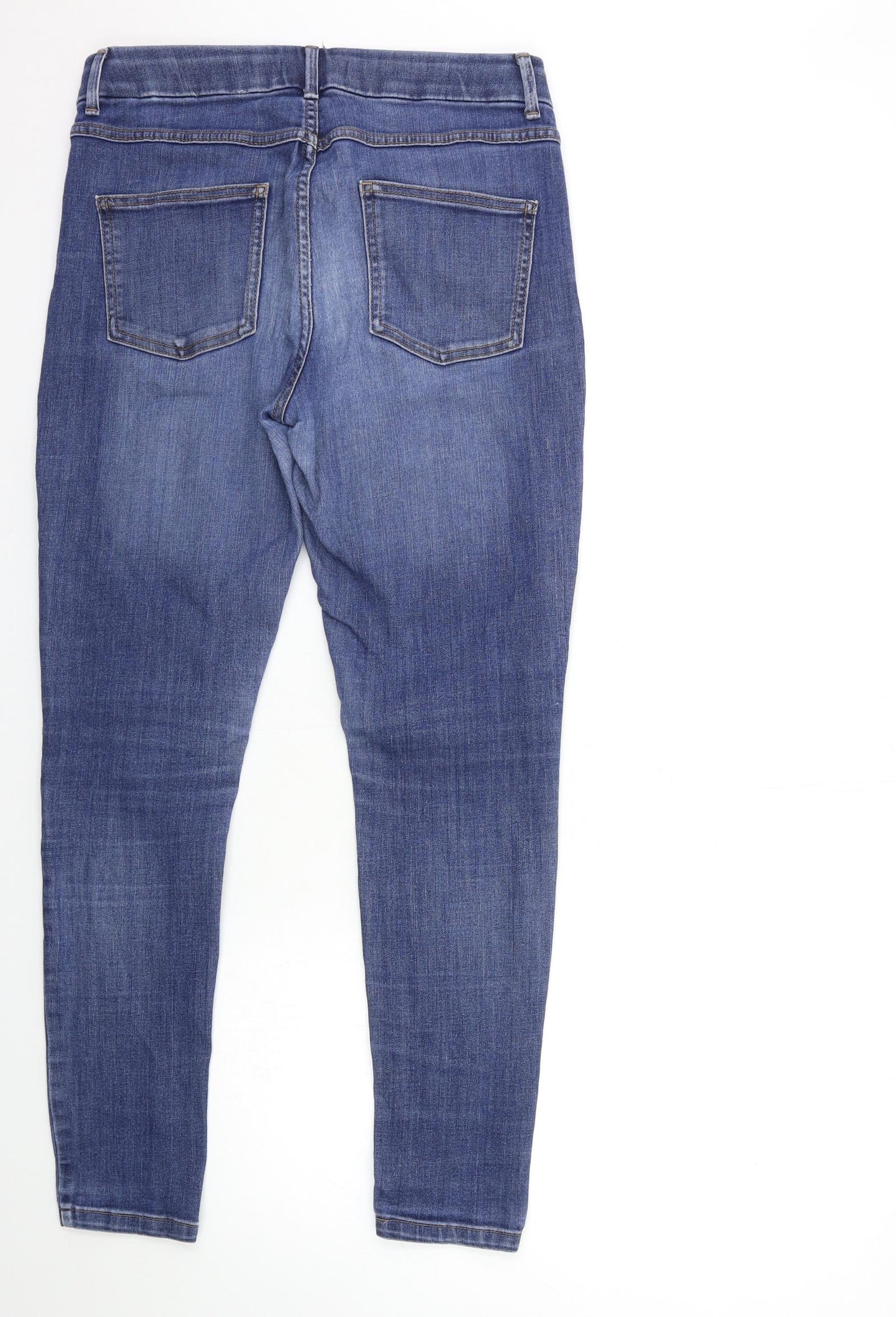 Preworn Womens Blue  Denim Skinny Jeans Size 30 in L28 in