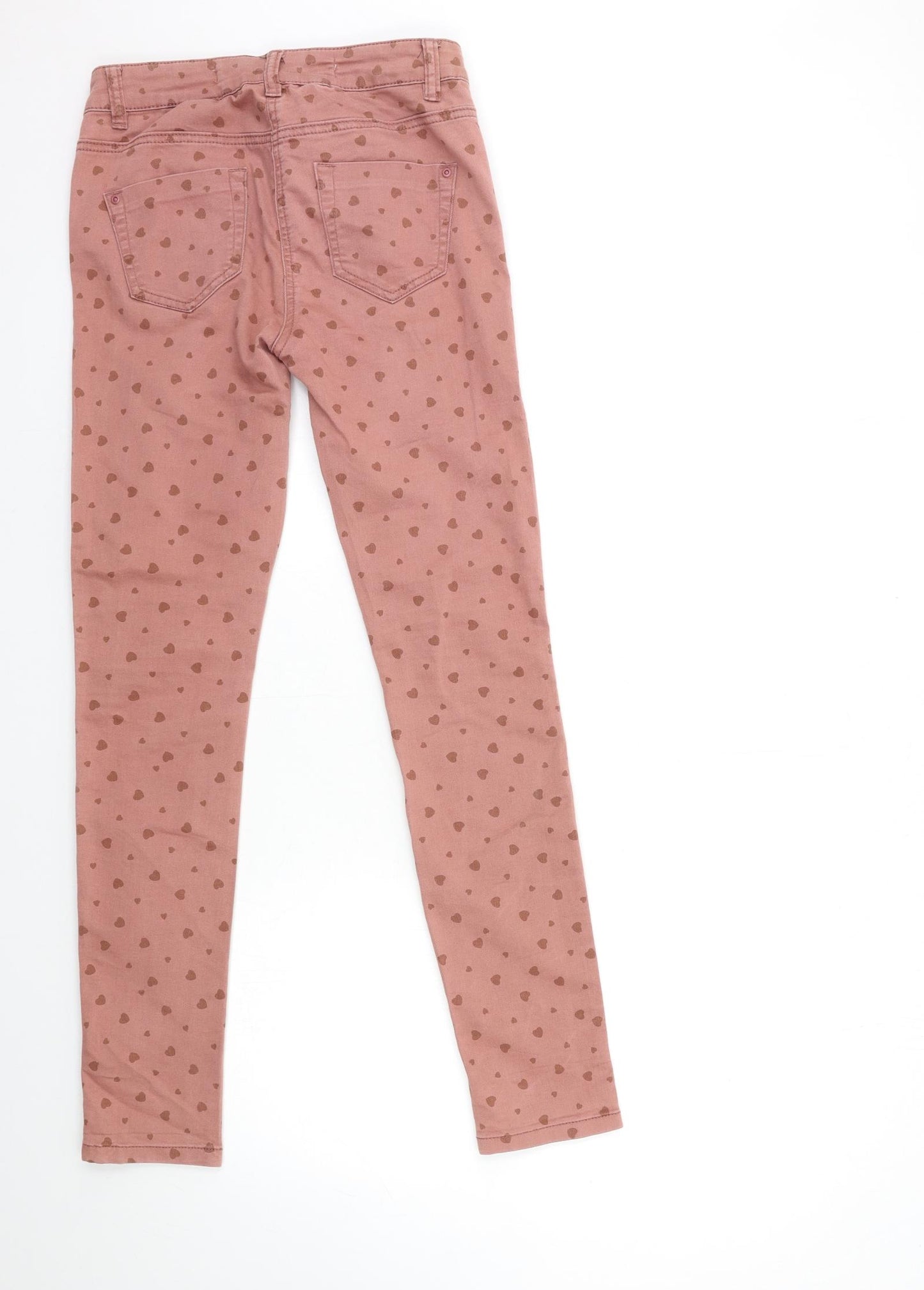 NEXT Womens Pink Floral Denim Skinny Jeans Size 6 L30 in