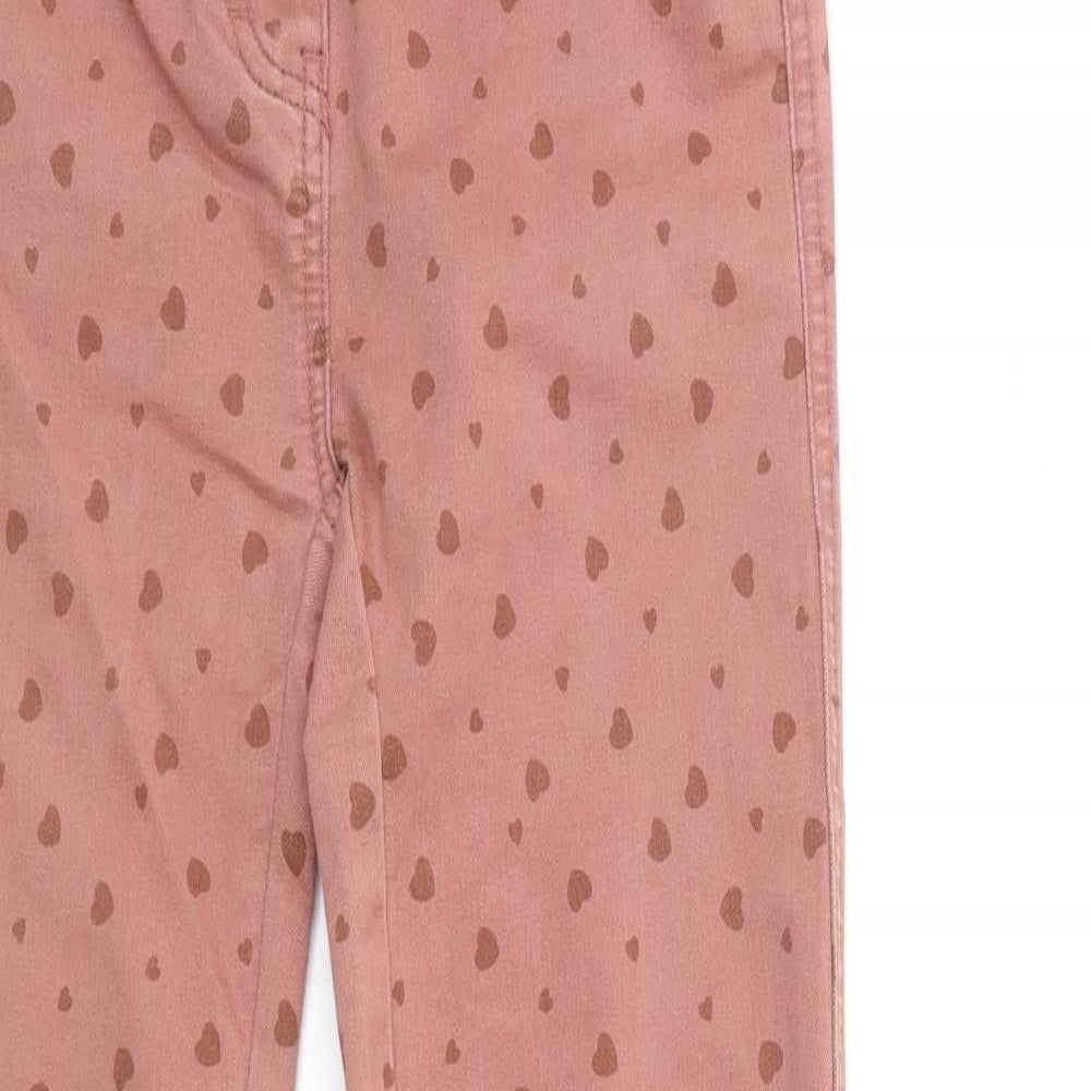 NEXT Womens Pink Floral Denim Skinny Jeans Size 6 L30 in