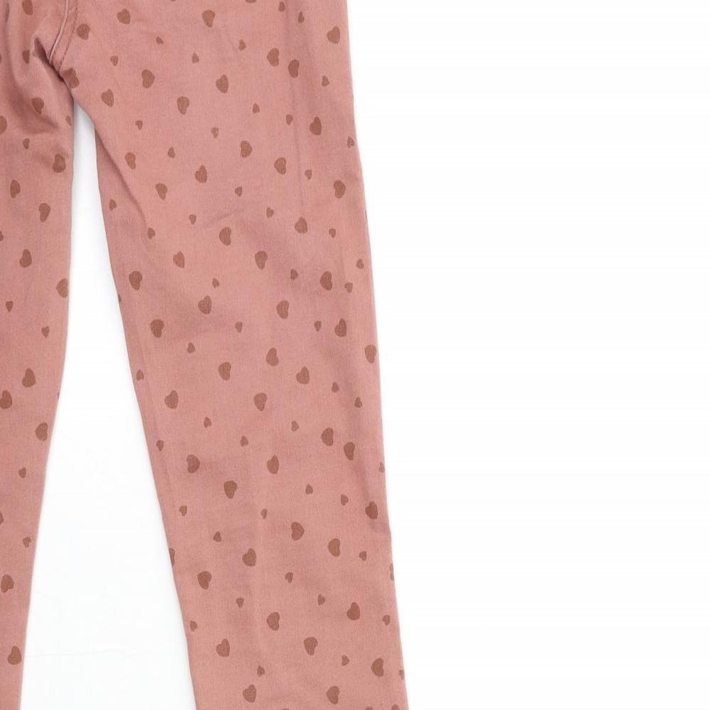 NEXT Womens Pink Floral Denim Skinny Jeans Size 6 L30 in