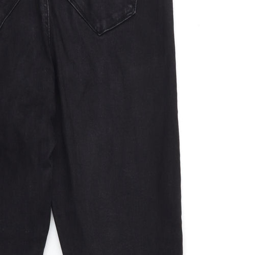 Denim & Co. Womens Black  Denim Skinny Jeans Size 14 L26 in