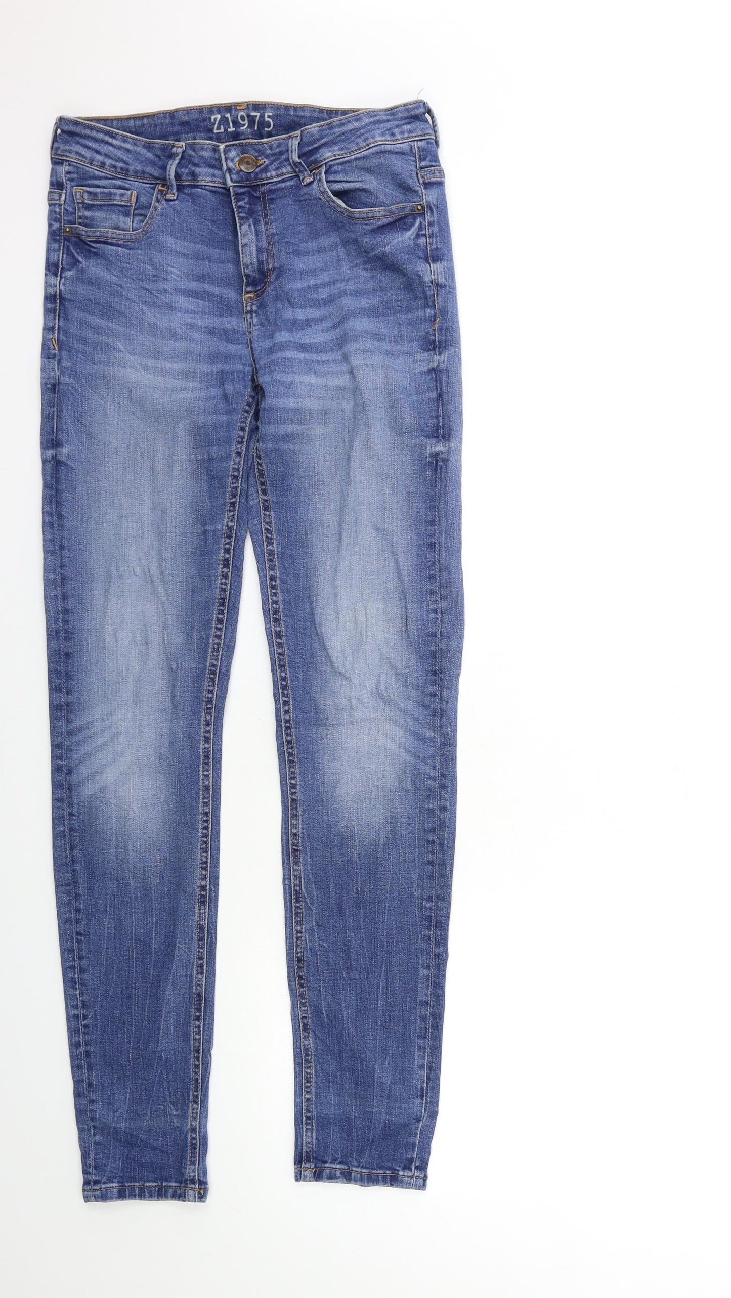 Zara Womens Blue  Denim Skinny Jeans Size 10 L30 in