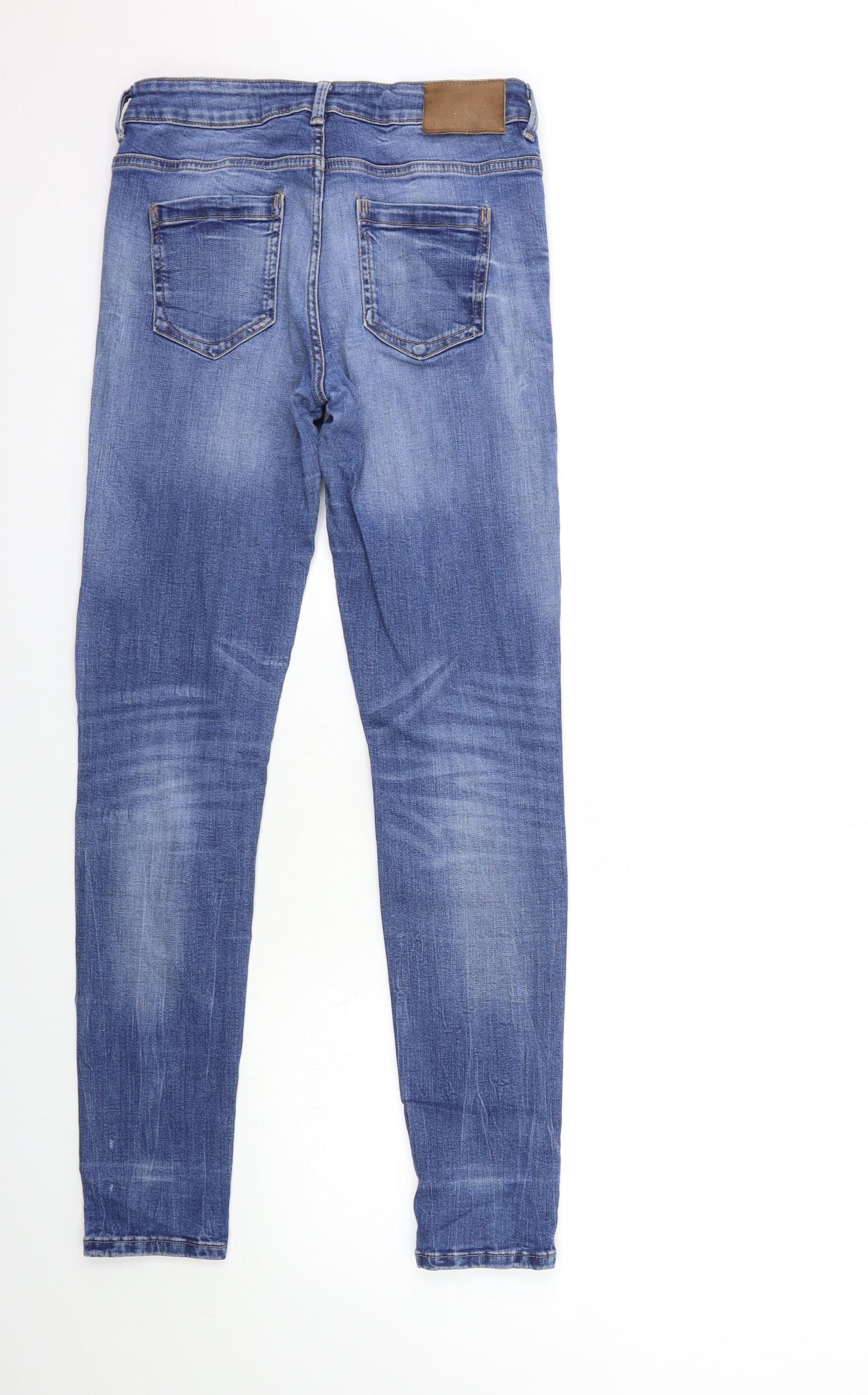 Zara Womens Blue  Denim Skinny Jeans Size 10 L30 in