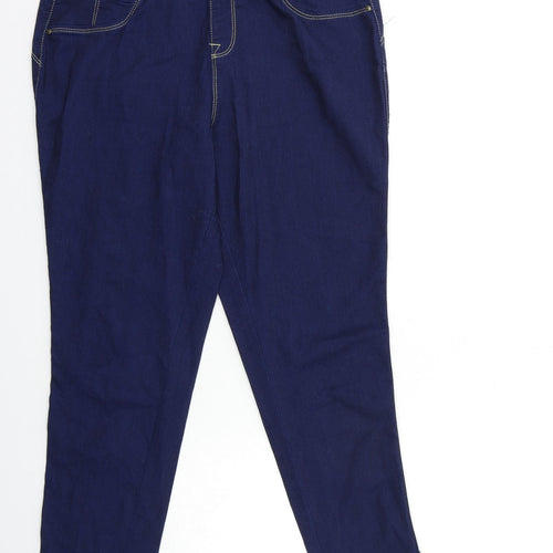 Denim & Co. Womens Blue  Denim Skinny Jeans Size 14 L27 in