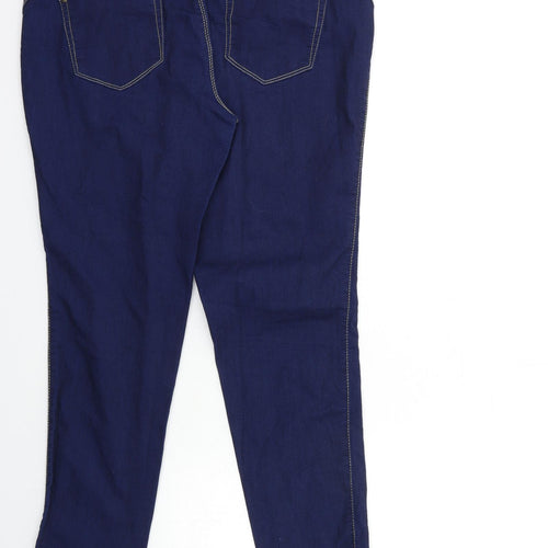 Denim & Co. Womens Blue  Denim Skinny Jeans Size 14 L27 in