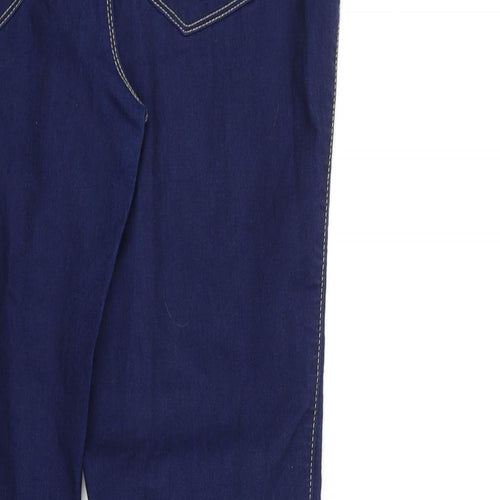 Denim & Co. Womens Blue  Denim Skinny Jeans Size 14 L27 in