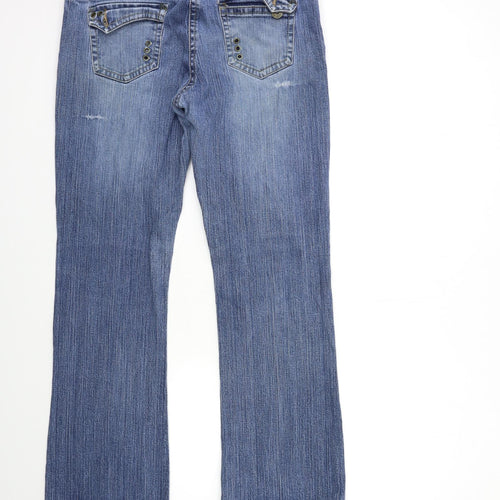 Dorothy Perkins Womens Blue  Denim Bootcut Jeans Size 16 L32 in