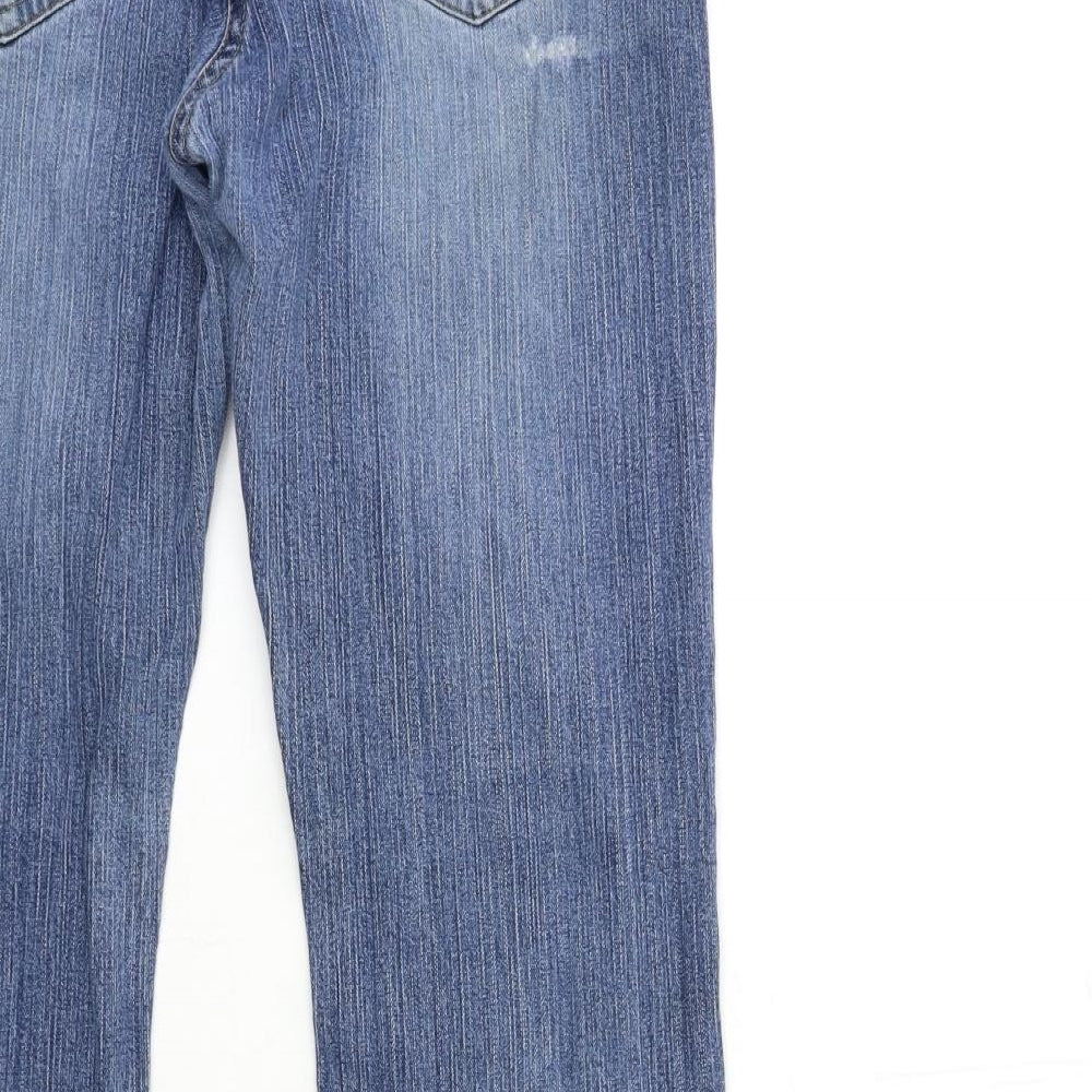 Dorothy Perkins Womens Blue  Denim Bootcut Jeans Size 16 L32 in