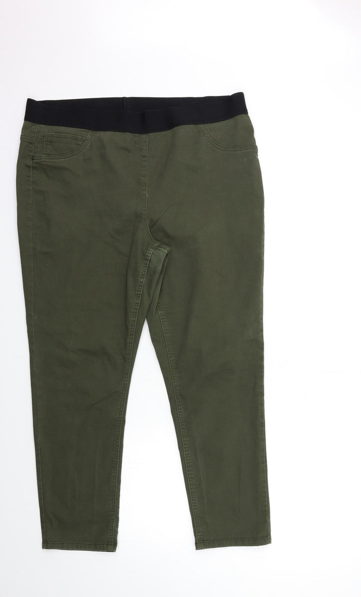Preworn Womens Green  Denim Jegging Jeans Size 36 in L27 in