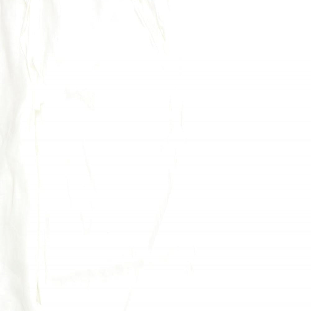 Marks and Spencer Womens White   Trousers  Size 12 L30 in