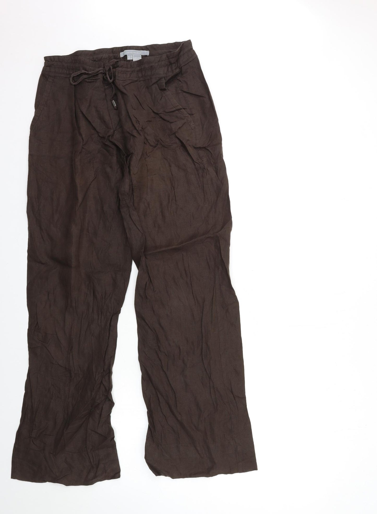 Zara Womens Brown   Trousers  Size 12 L30 in