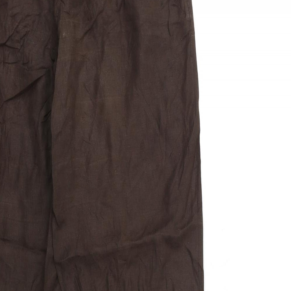 Zara Womens Brown   Trousers  Size 12 L30 in