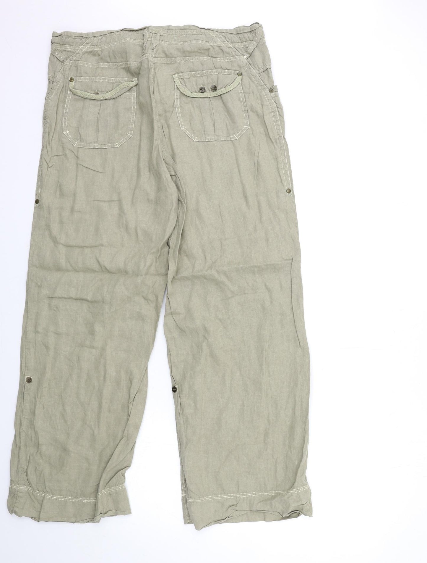 NEXT Womens Green   Trousers  Size 14 L30 in