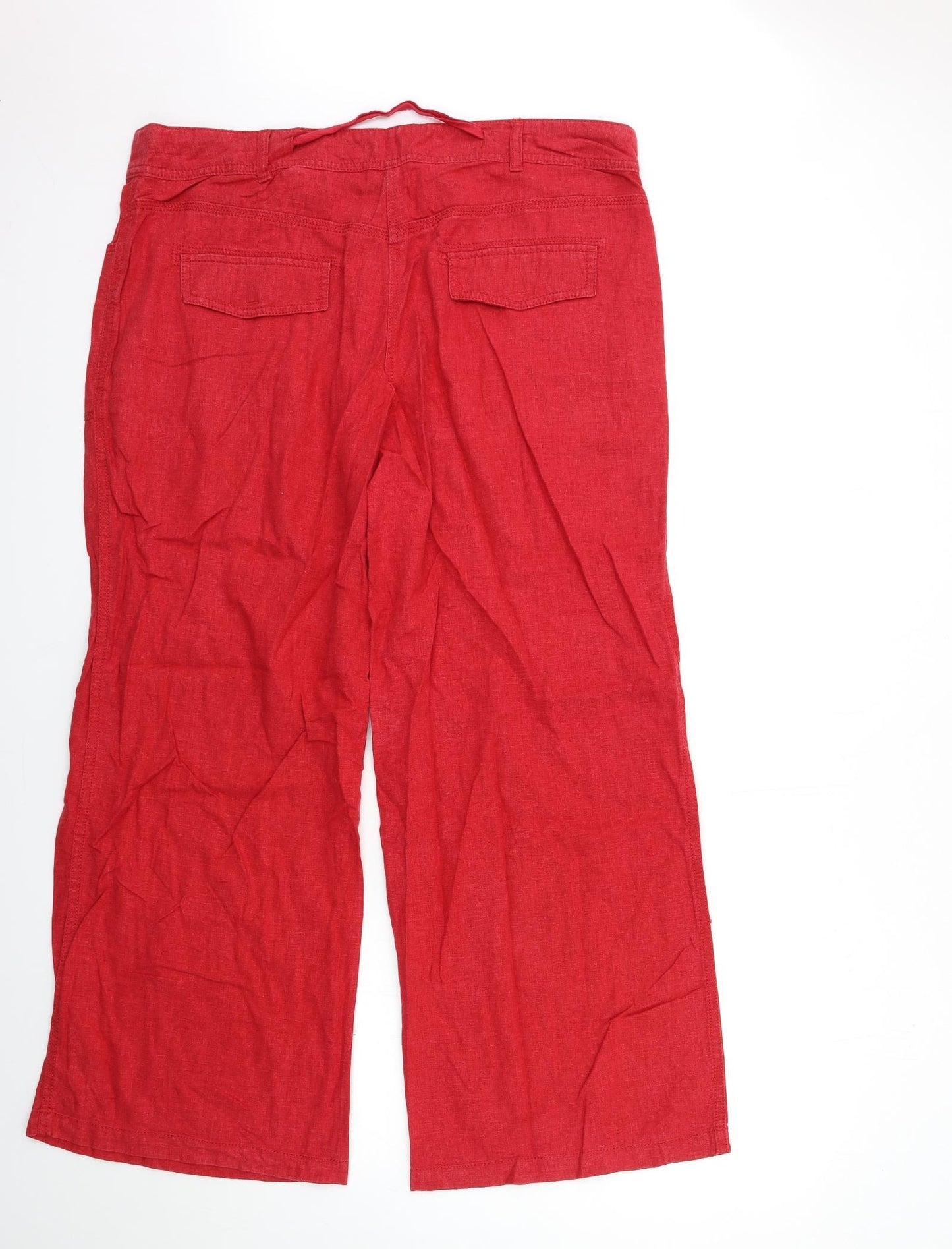 NEXT Womens Red   Windbreaker Trousers Size 18 L30 in