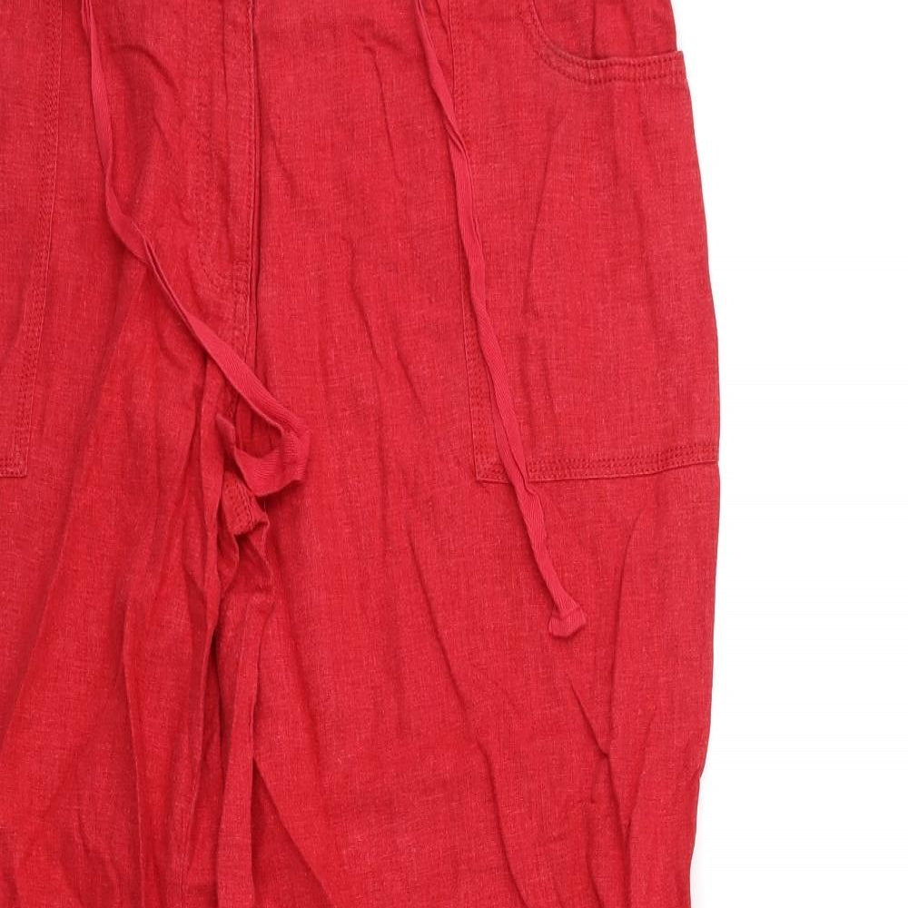 NEXT Womens Red   Windbreaker Trousers Size 18 L30 in
