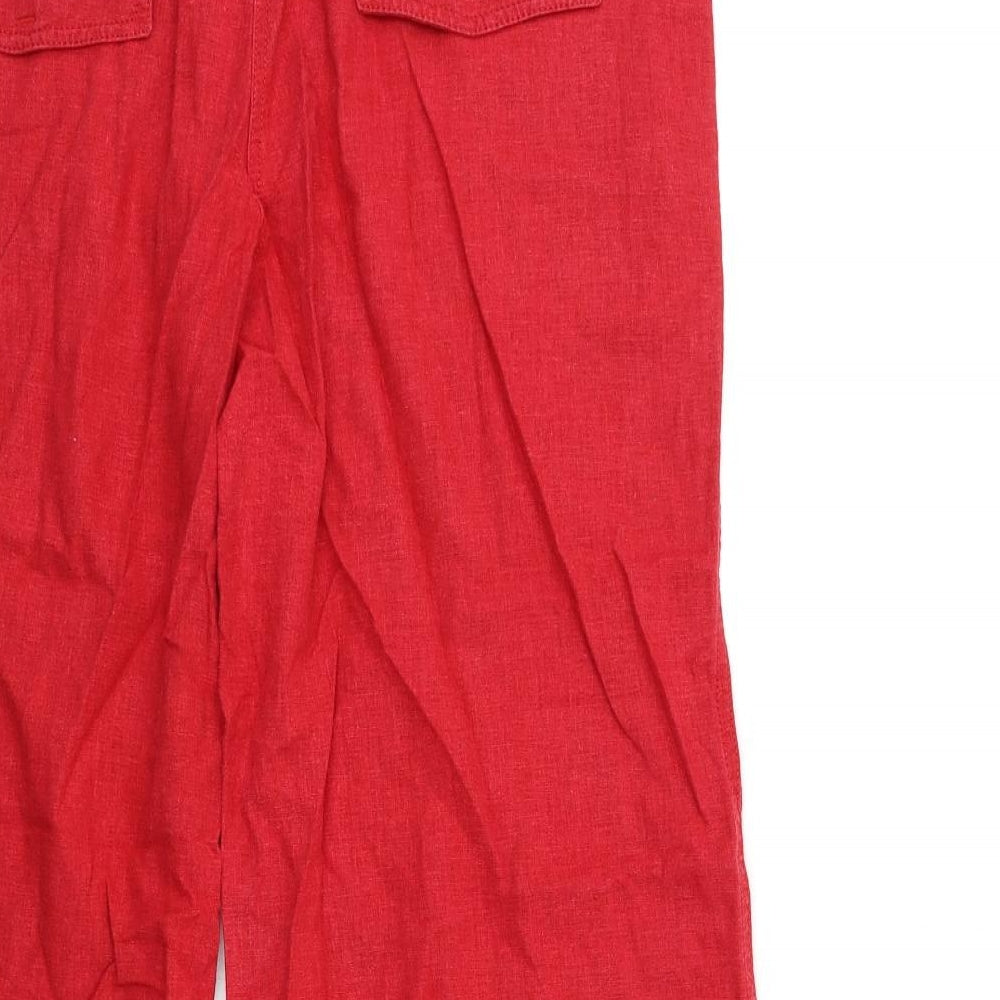 NEXT Womens Red   Windbreaker Trousers Size 18 L30 in