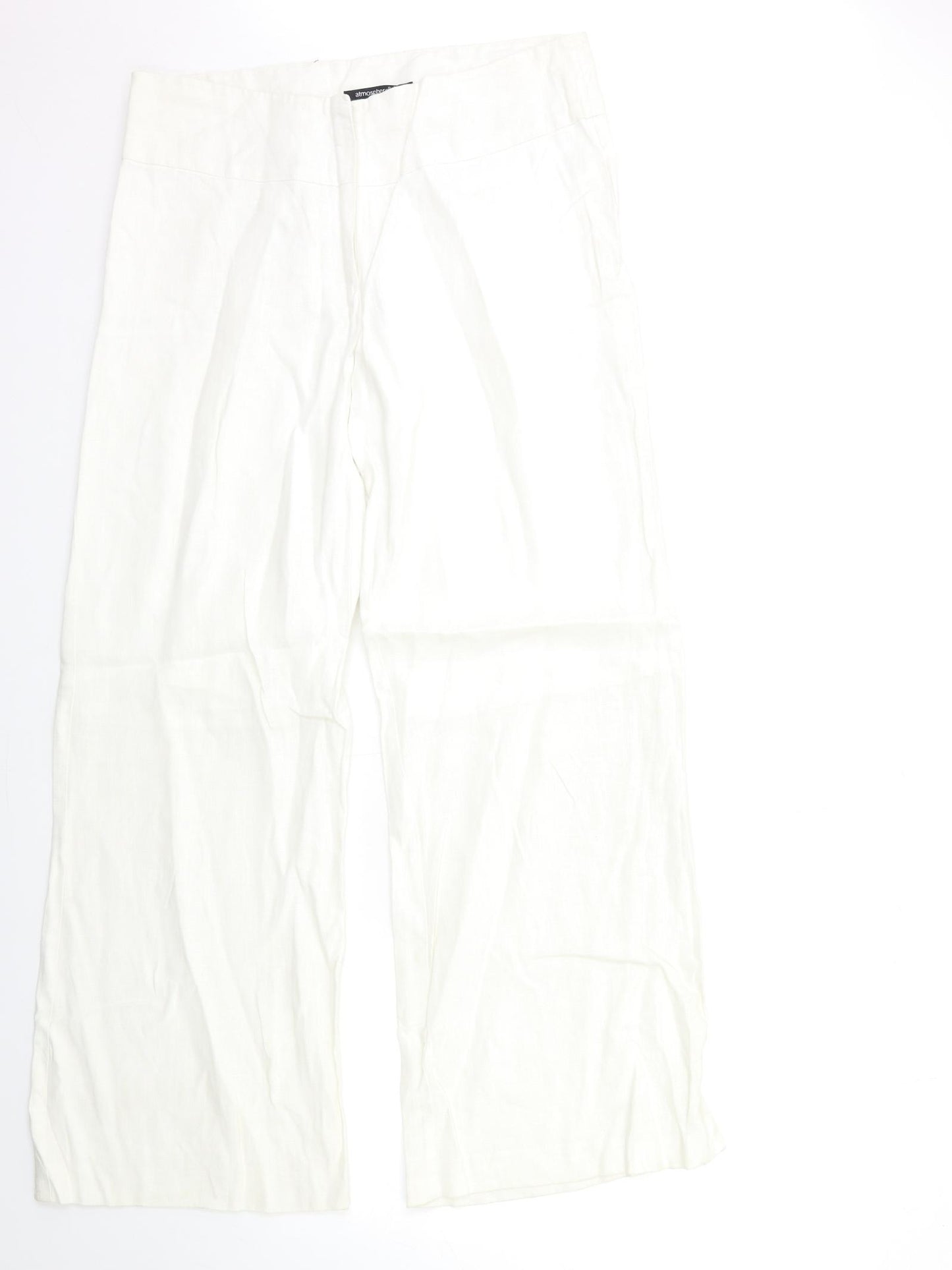 Atmosphere Womens White   Trousers  Size 12 L29 in