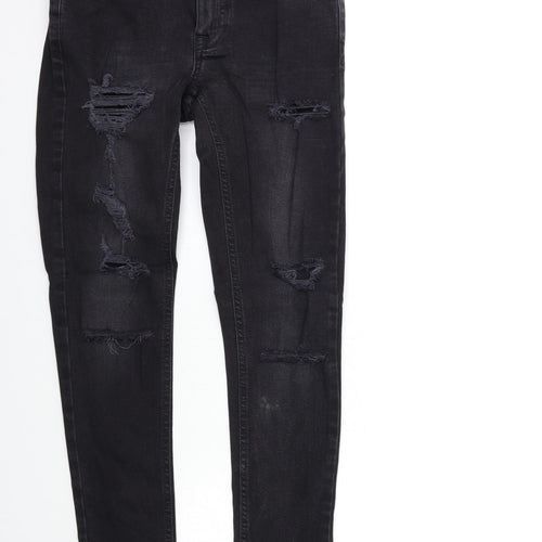Denim & Co. Womens Black  Denim Skinny Jeans Size 6 L29 in