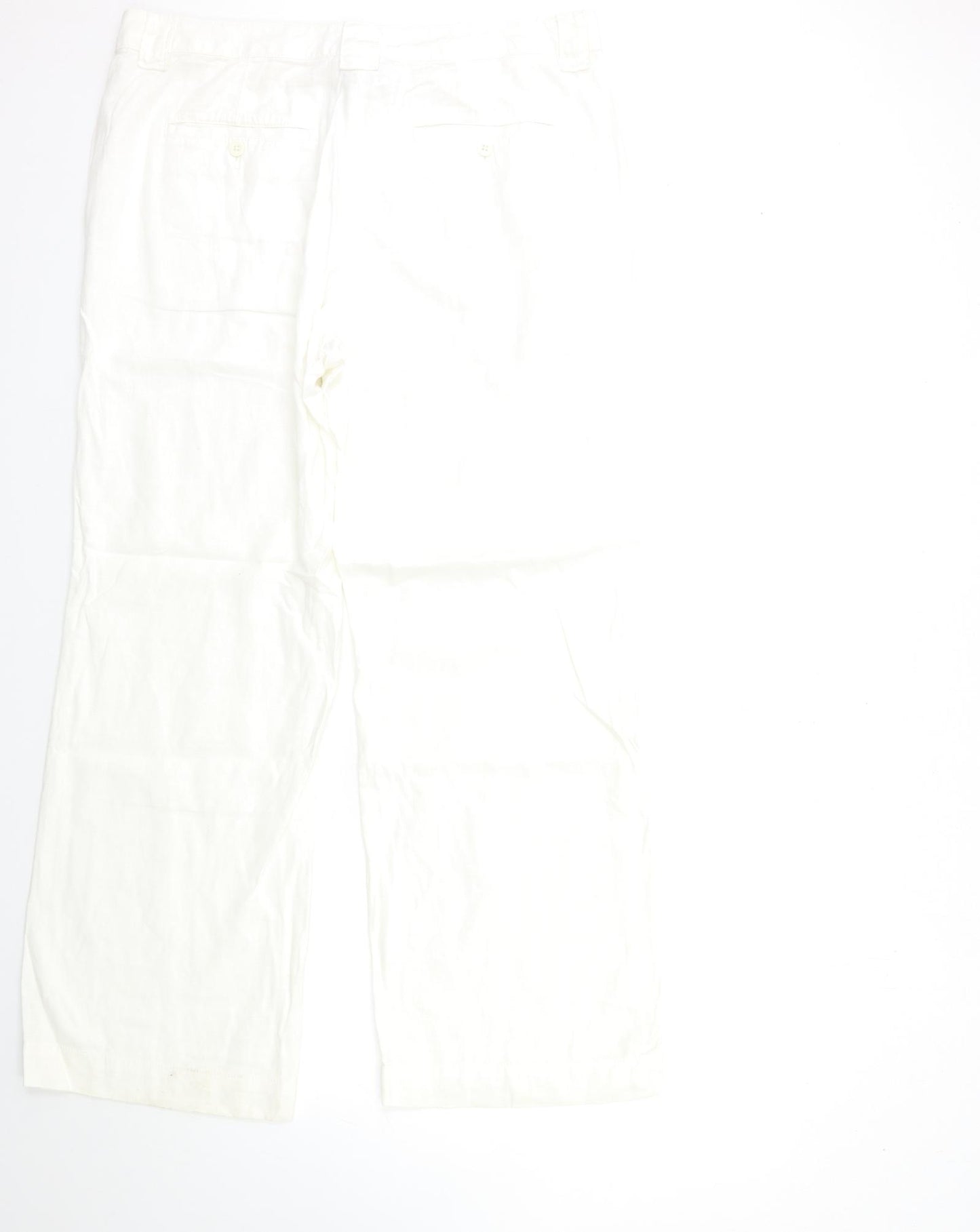 Marks and Spencer Womens White   Trousers  Size 16 L31 in