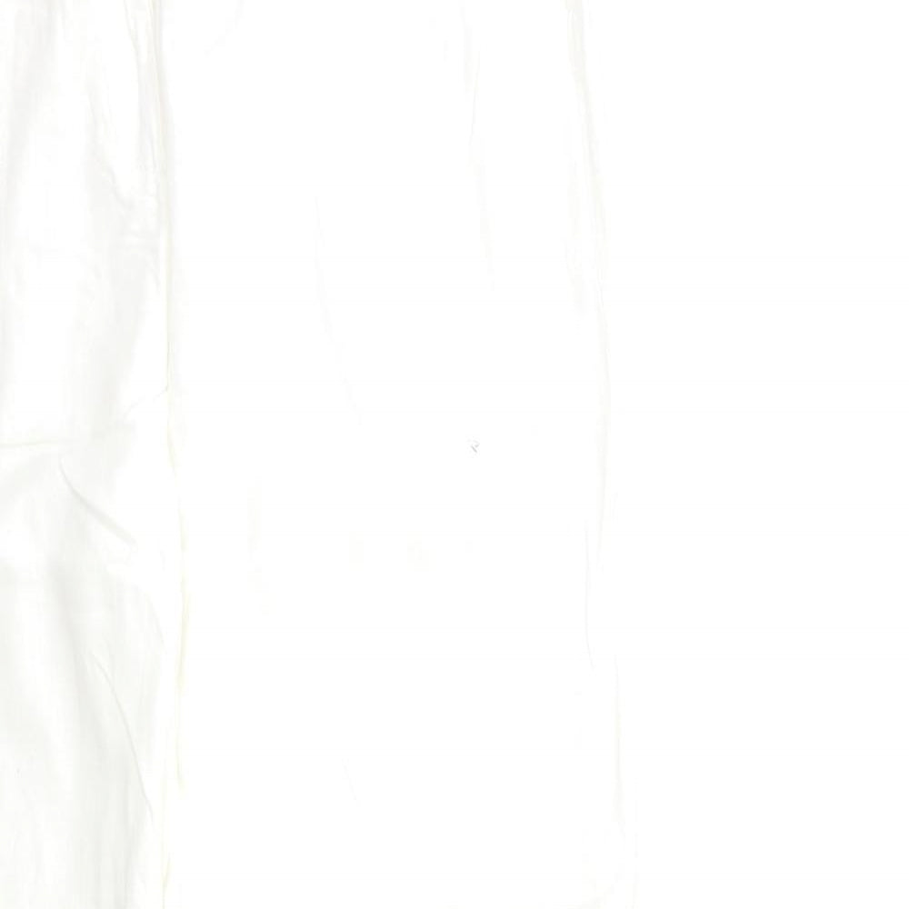 Marks and Spencer Womens White   Trousers  Size 16 L31 in