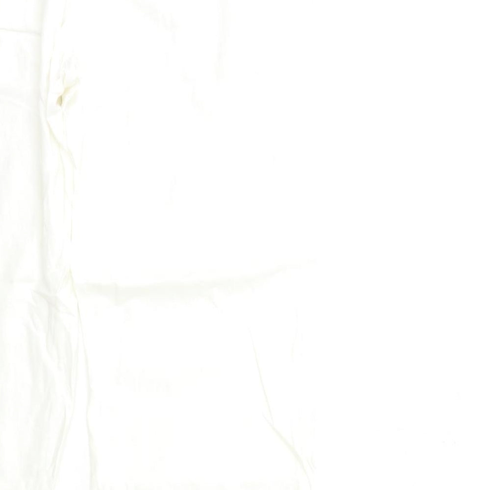 Marks and Spencer Womens White   Trousers  Size 16 L31 in