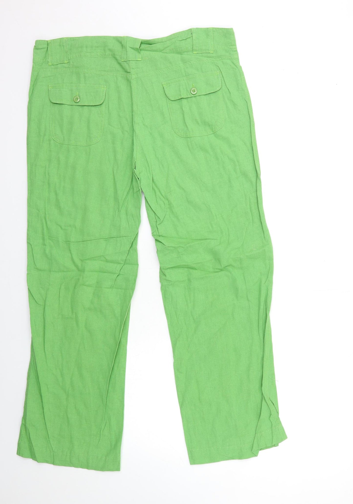 Mia Moda Womens Green   Trousers  Size 16 L29 in