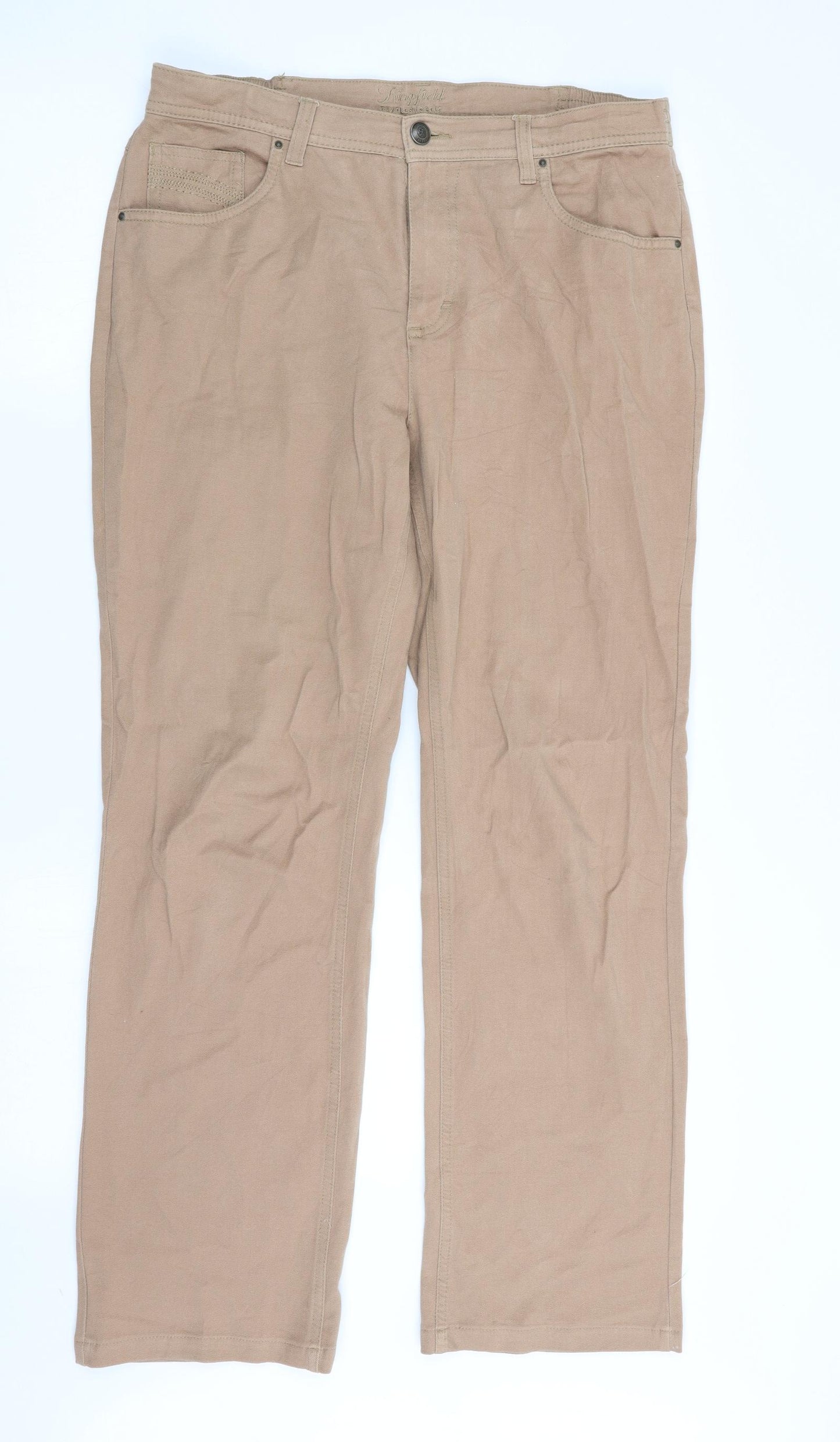 sonja Womens Beige   Chino Trousers Size 30 in L28 in