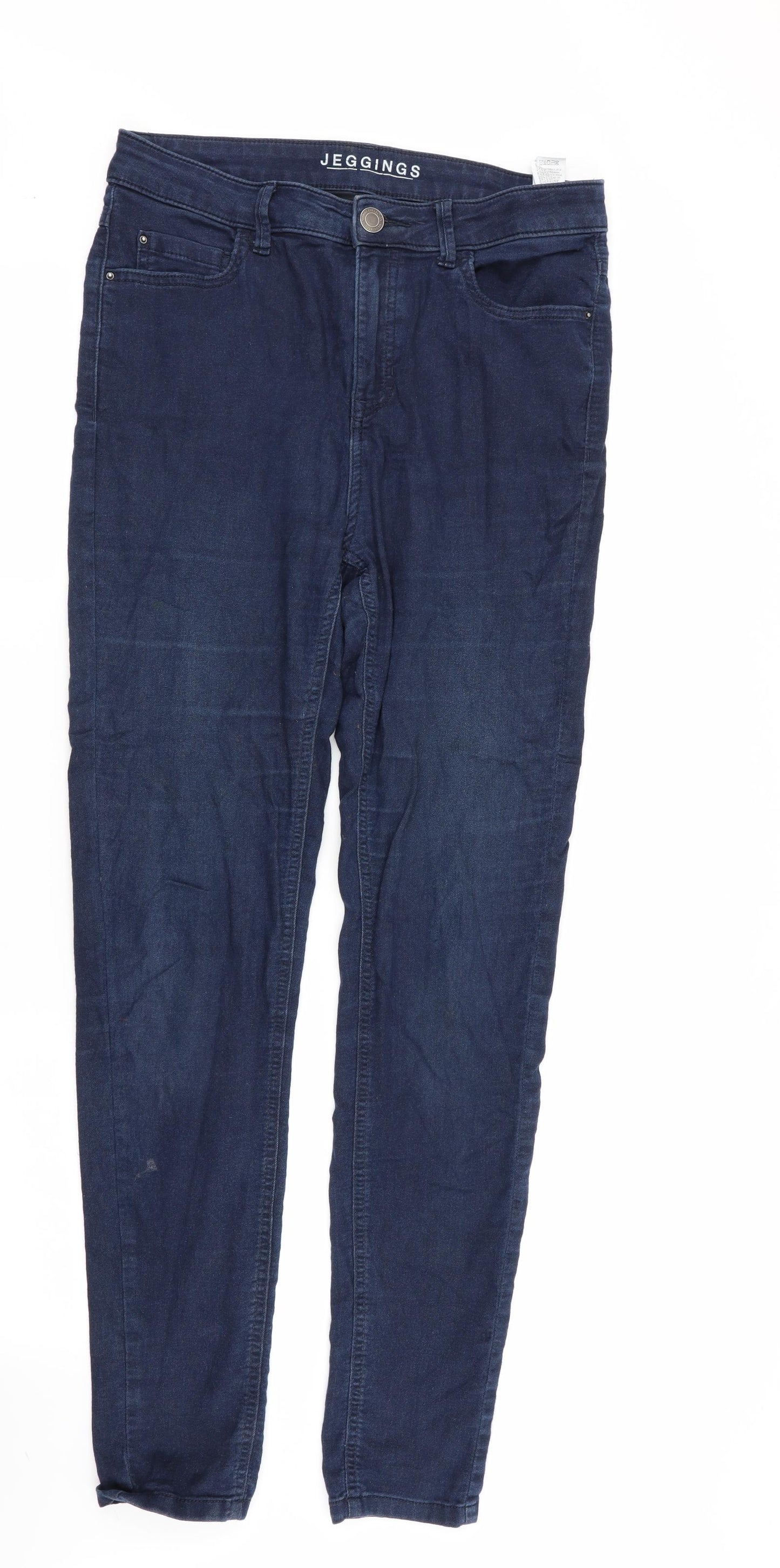 M&S Womens Blue   Jegging Leggings Size 12 L32 in