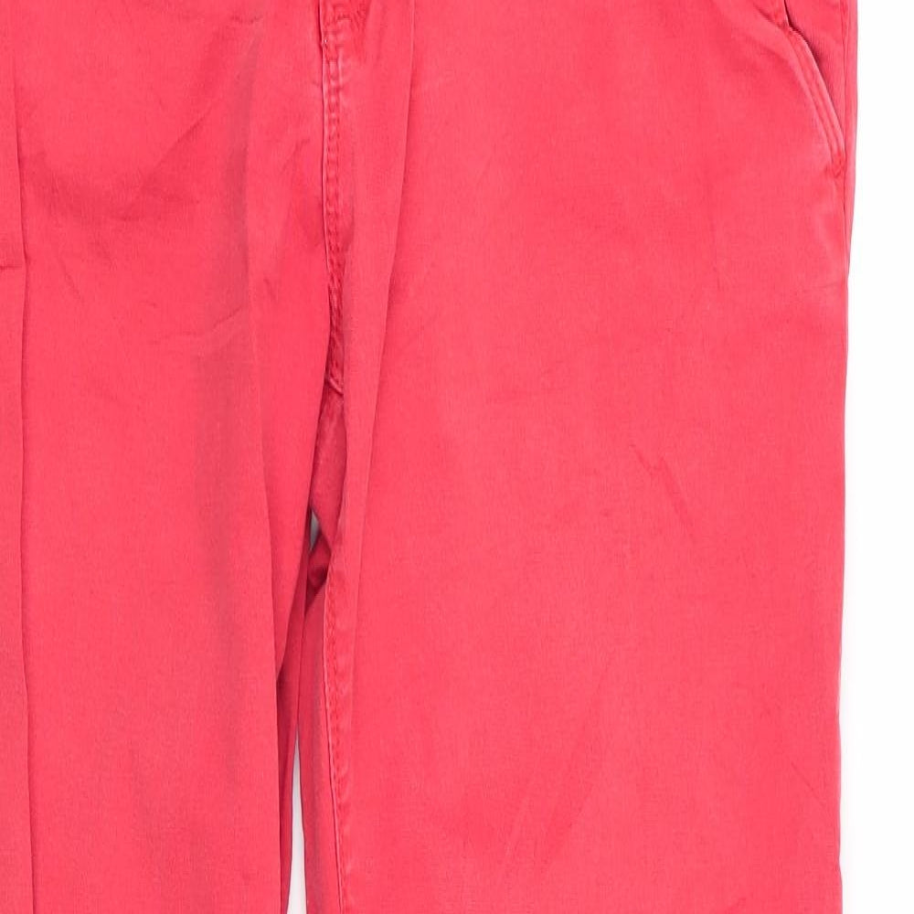 Pull&Bear Womens Red   Chino Trousers Size 38 L28 in