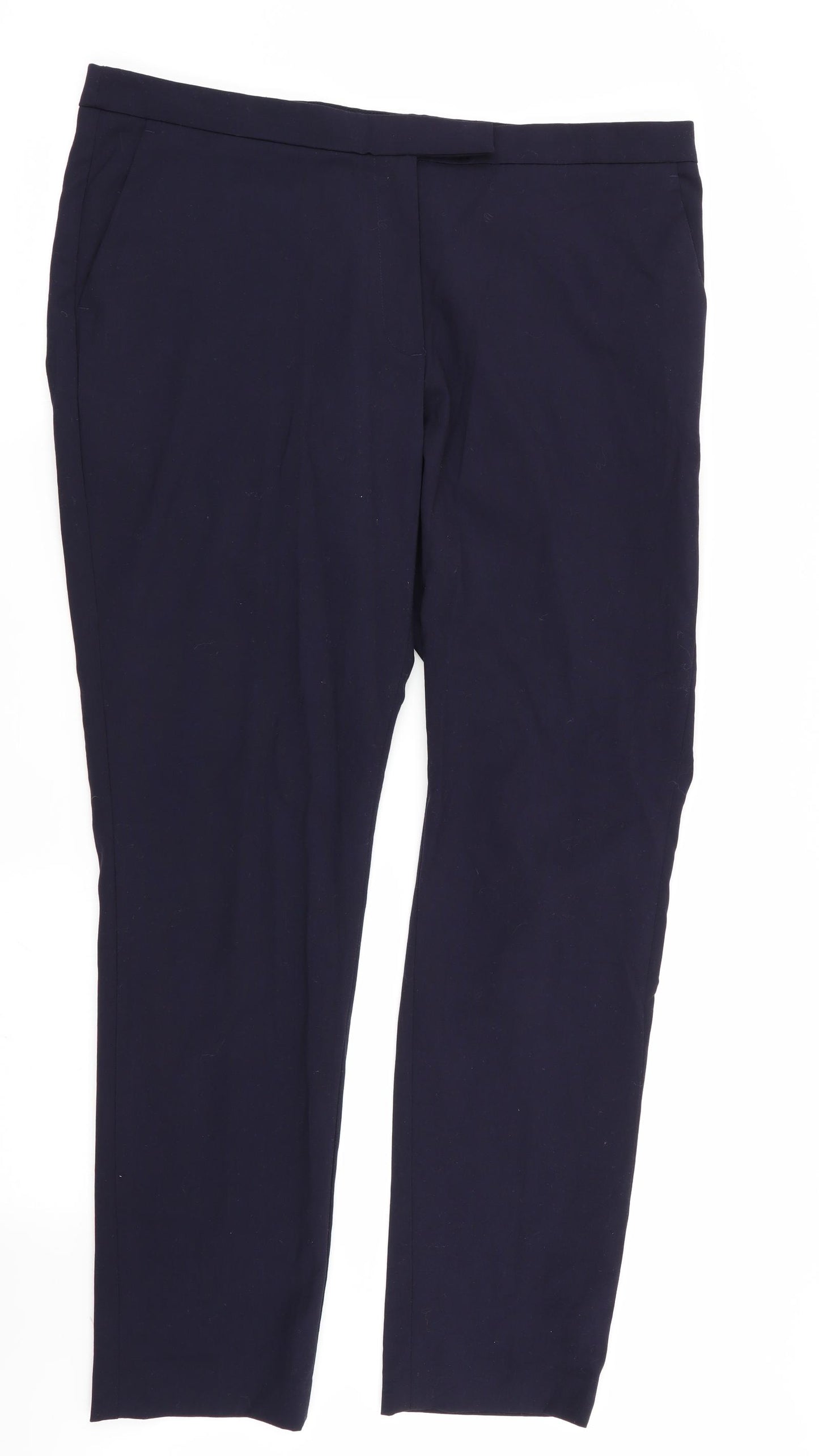 H&M Womens Blue   Trousers  Size 16 L31 in